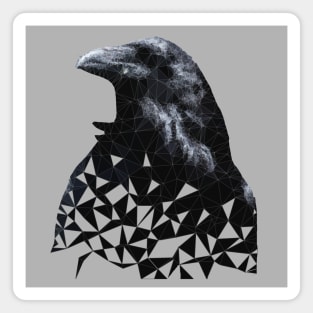 Low Poly Crow Magnet